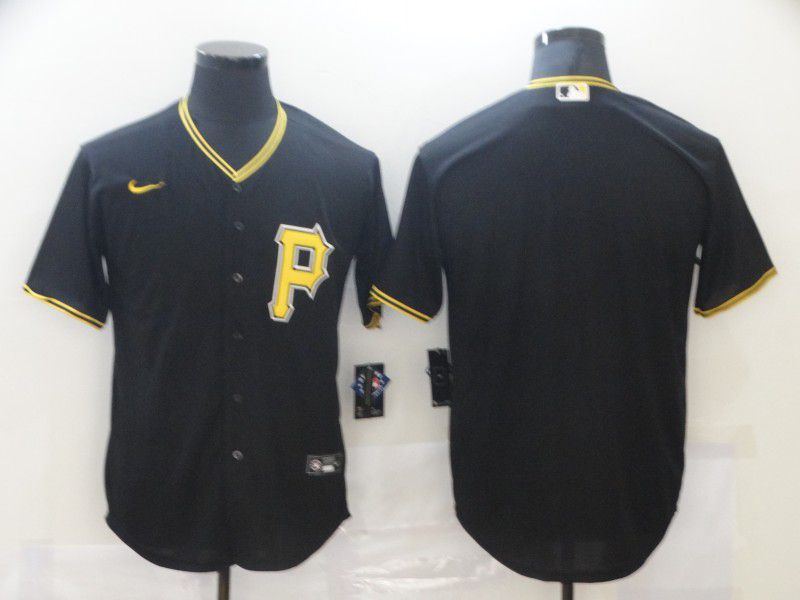Men Pittsburgh Pirates Blank Black Game Nike MLB Jerseys->pittsburgh pirates->MLB Jersey